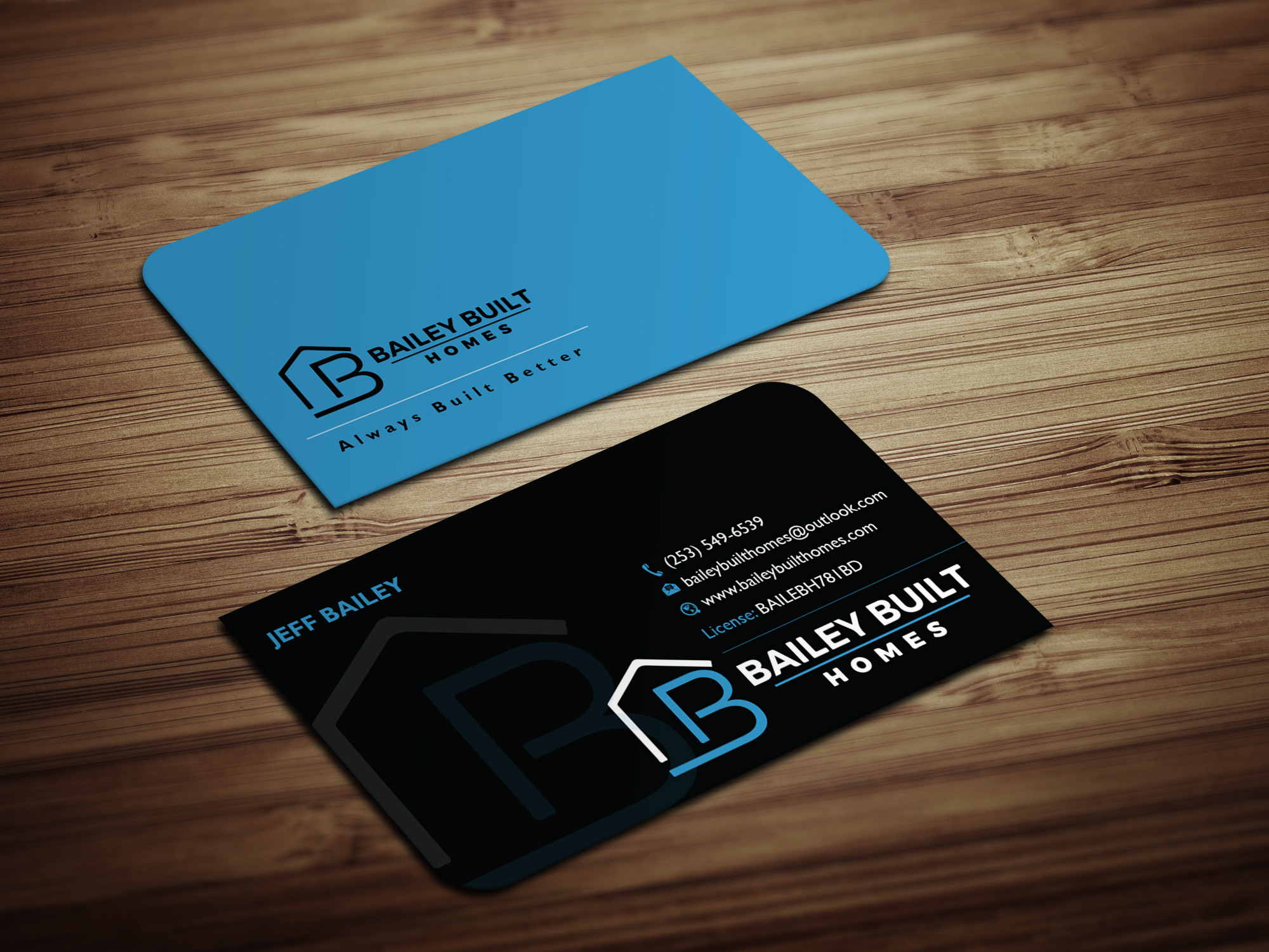 Business Card Design by Magic of Art for BAILEY BUILT HOMES | Design #31313629