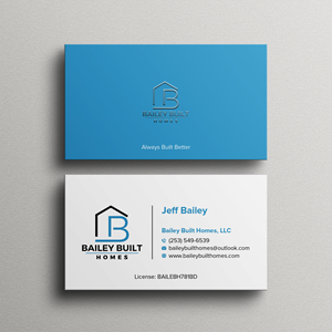 Business Card Design by Bikash Das for BAILEY BUILT HOMES | Design: #31315299