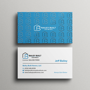 Business Card Design by Bikash Das for BAILEY BUILT HOMES | Design: #31315957