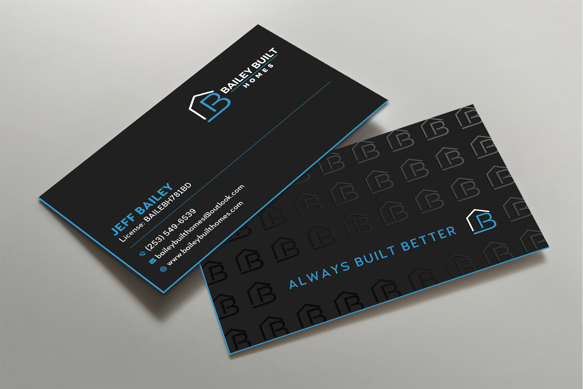 Business Card Design by Uttom 2 for BAILEY BUILT HOMES | Design #31318247