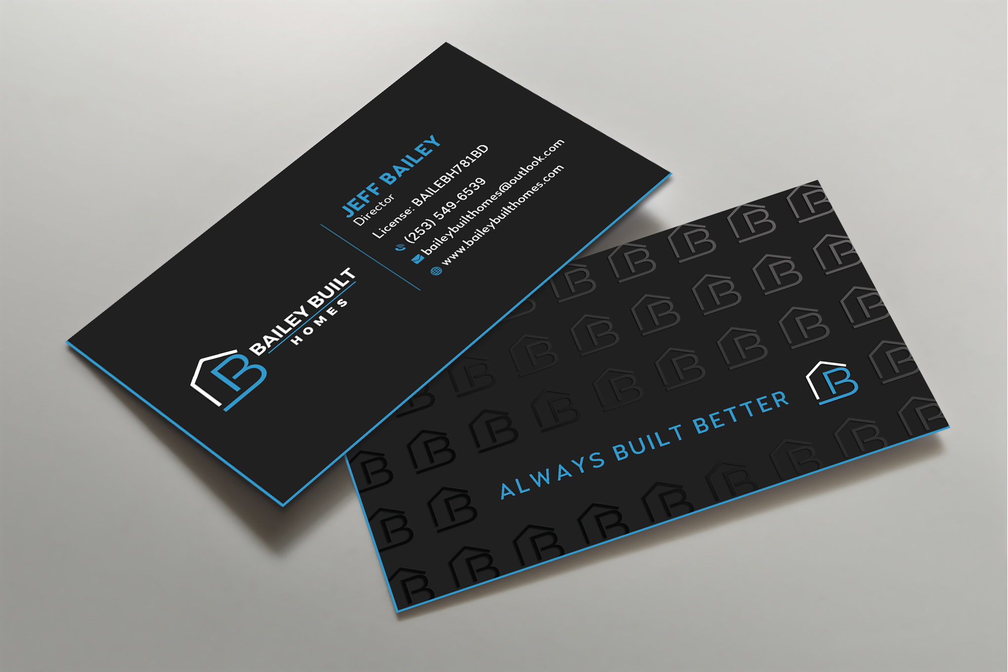 Business Card Design by Uttom 2 for BAILEY BUILT HOMES | Design #31318255