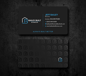 Business Card Design by Uttom 2 for BAILEY BUILT HOMES | Design: #31318258