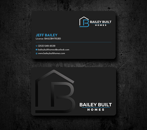 Business Card Design by Uttom 2 for BAILEY BUILT HOMES | Design: #31318259