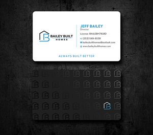 Business Card Design by Uttom 2 for BAILEY BUILT HOMES | Design: #31318348