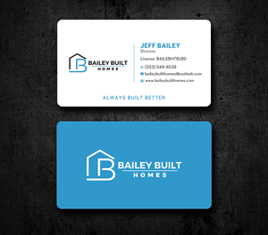 Business Card Design by Uttom 2 for BAILEY BUILT HOMES | Design: #31318349
