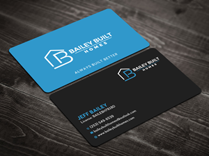 Business Card Design by Uttom 2 for BAILEY BUILT HOMES | Design: #31318361