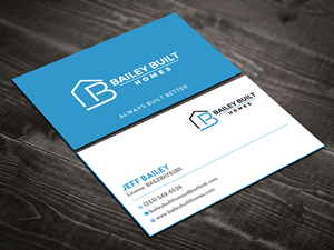 Business Card Design by Uttom 2 for BAILEY BUILT HOMES | Design: #31318364