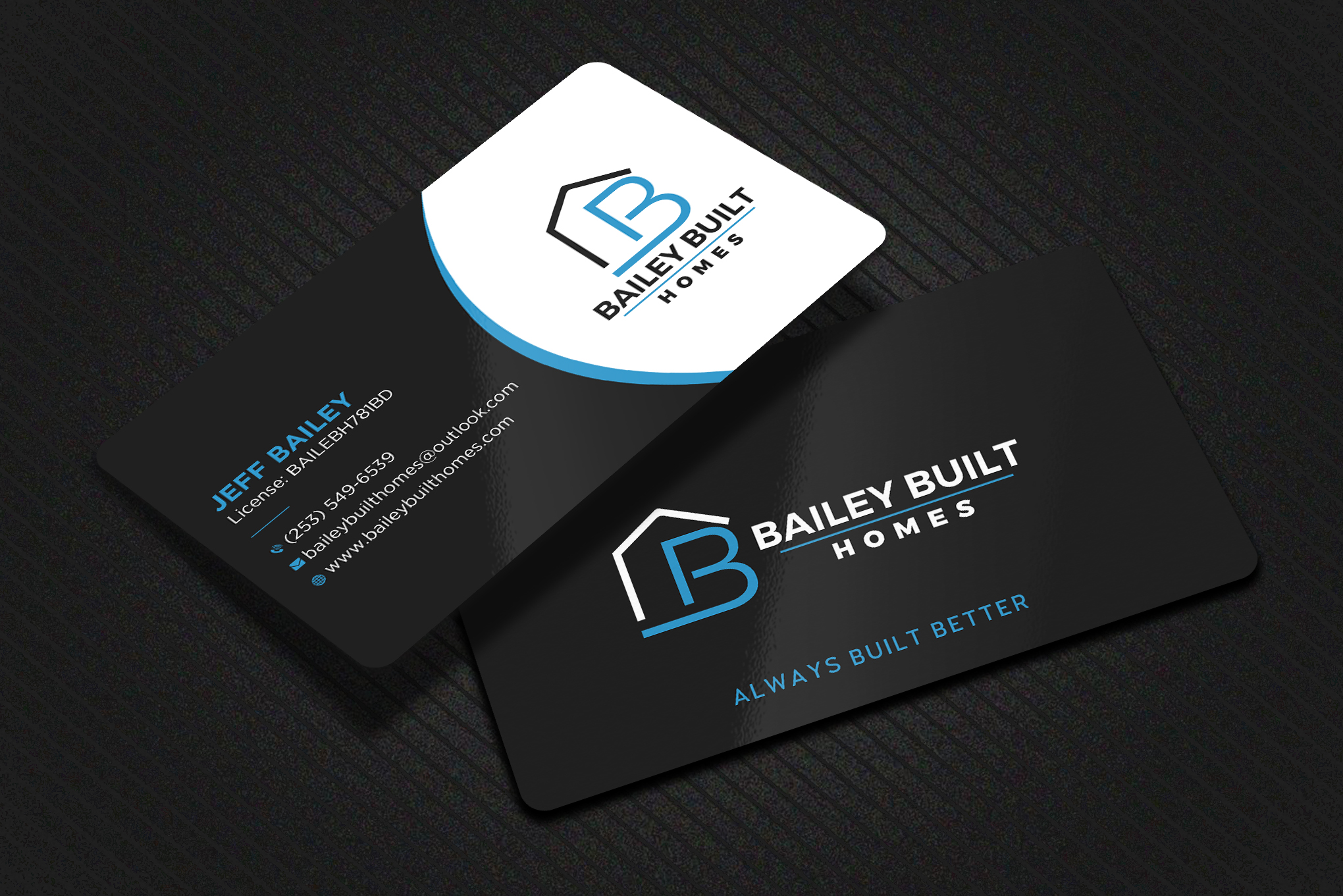 Business Card Design by Uttom 2 for BAILEY BUILT HOMES | Design #31318762