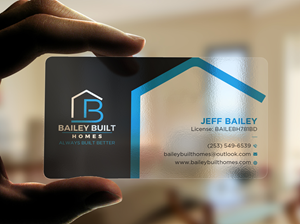 Business Card Design by Uttom 2 for BAILEY BUILT HOMES | Design: #31318772