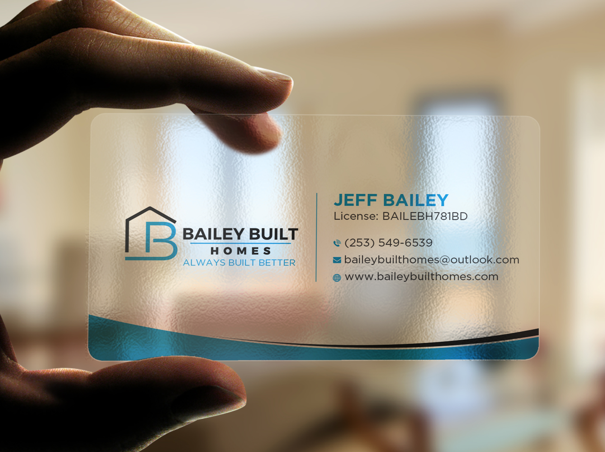 Business Card Design by Uttom 2 for BAILEY BUILT HOMES | Design #31318783