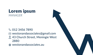 Business Card Design by ARTIZIT for Weston and Associates Property Valuers | Design: #31339950