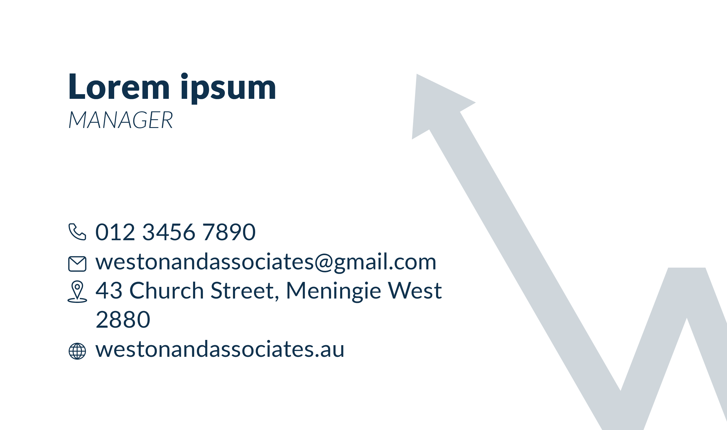 Design de Carte de Visite par ARTIZIT pour Weston and Associates Property Valuers | Design #31340149