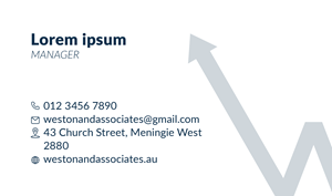 Design de Carte de Visite par ARTIZIT pour Weston and Associates Property Valuers | Design : #31340149