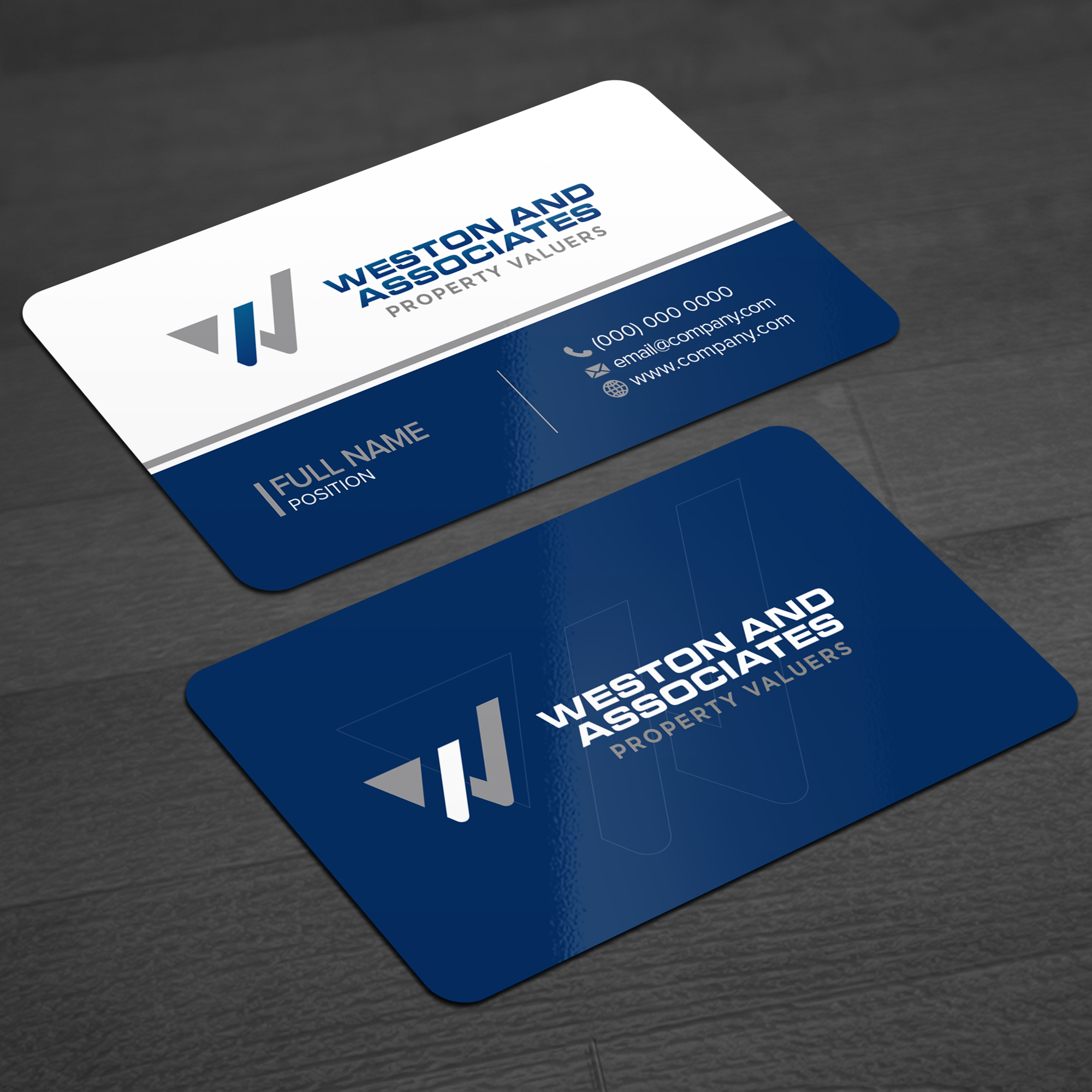 Business Card Design by WellDesign for Weston and Associates Property Valuers | Design #31326760