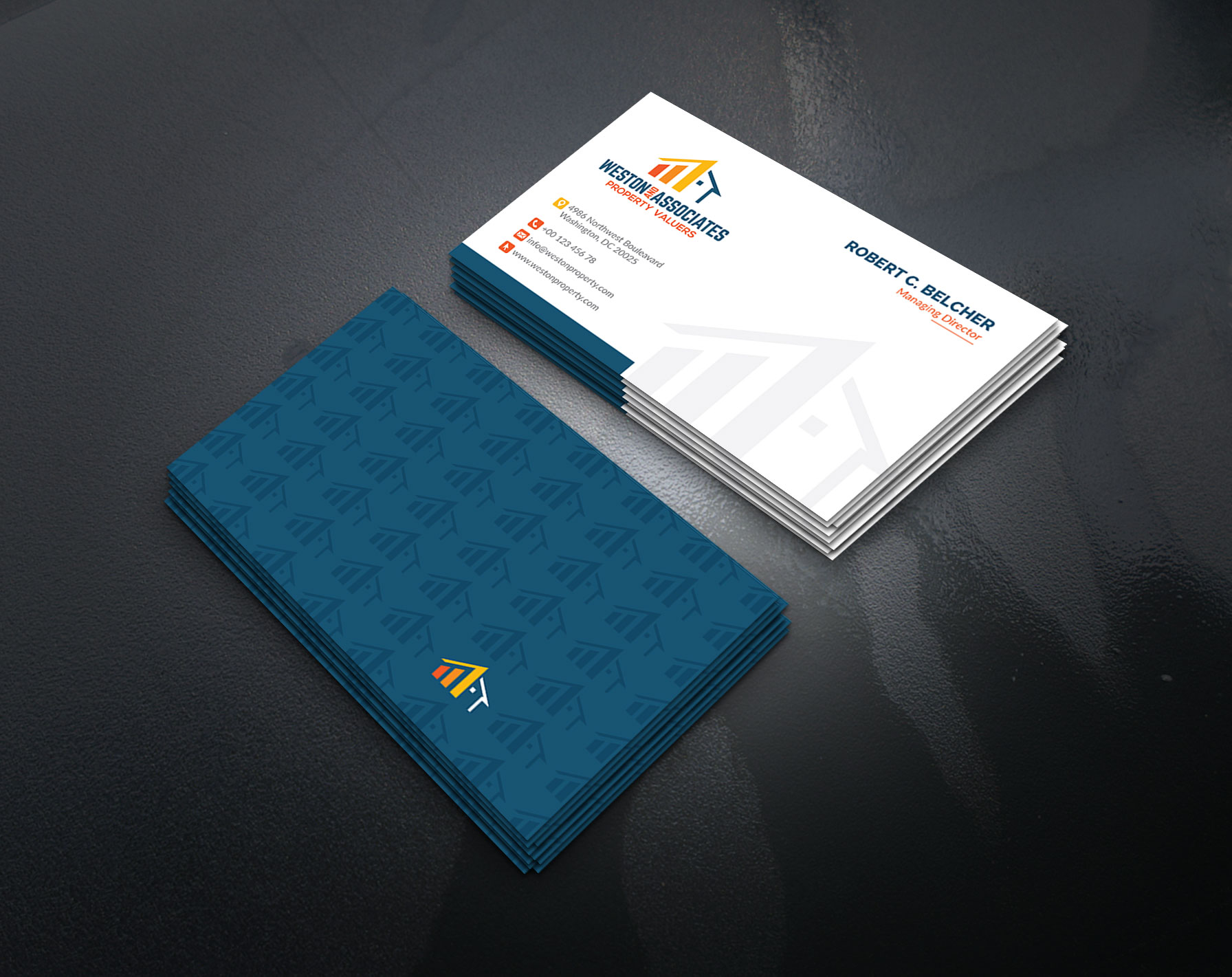 Business Card Design by artbitin for Weston and Associates Property Valuers | Design #31327146