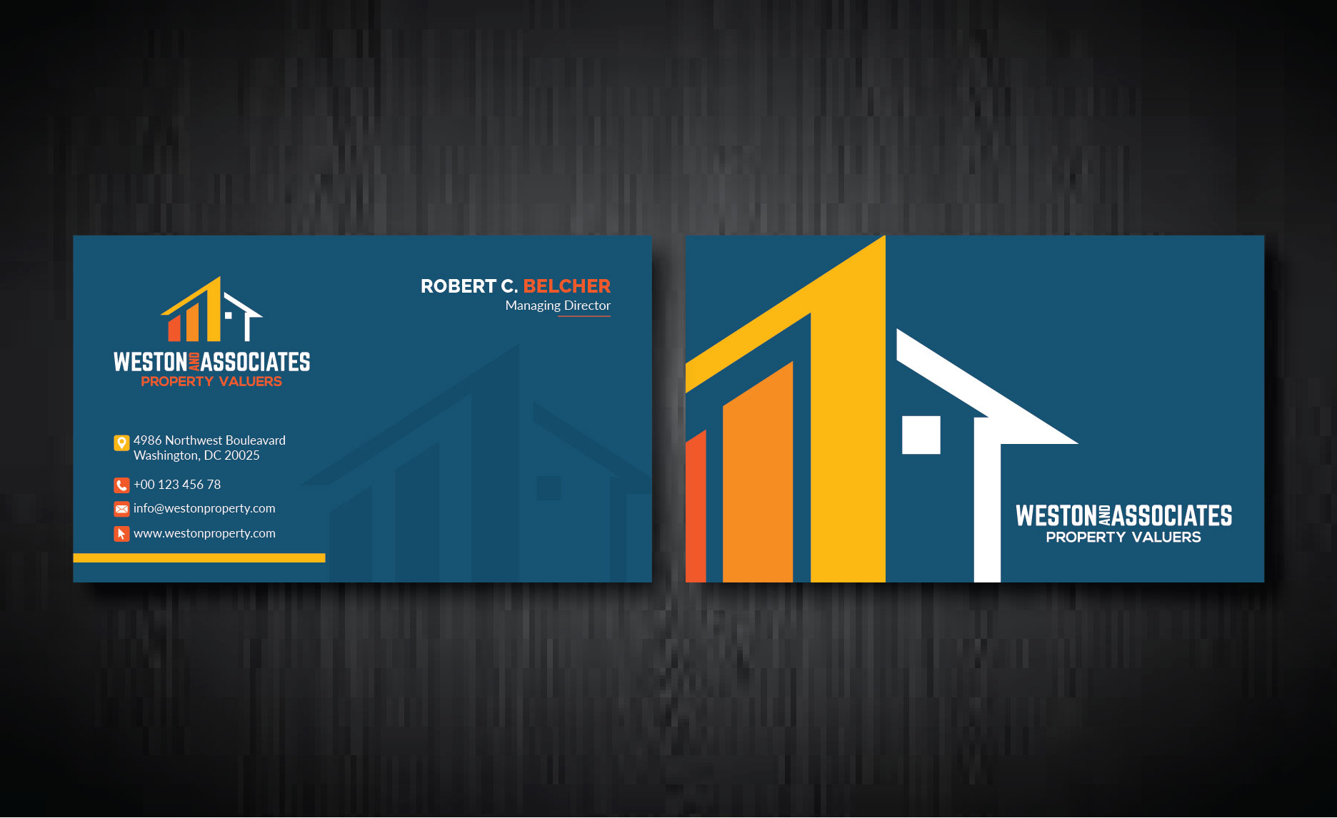 Business Card Design by artbitin for Weston and Associates Property Valuers | Design #31400972