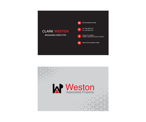 Business Card Design by hazwan yusof for Weston and Associates Property Valuers | Design #31334030