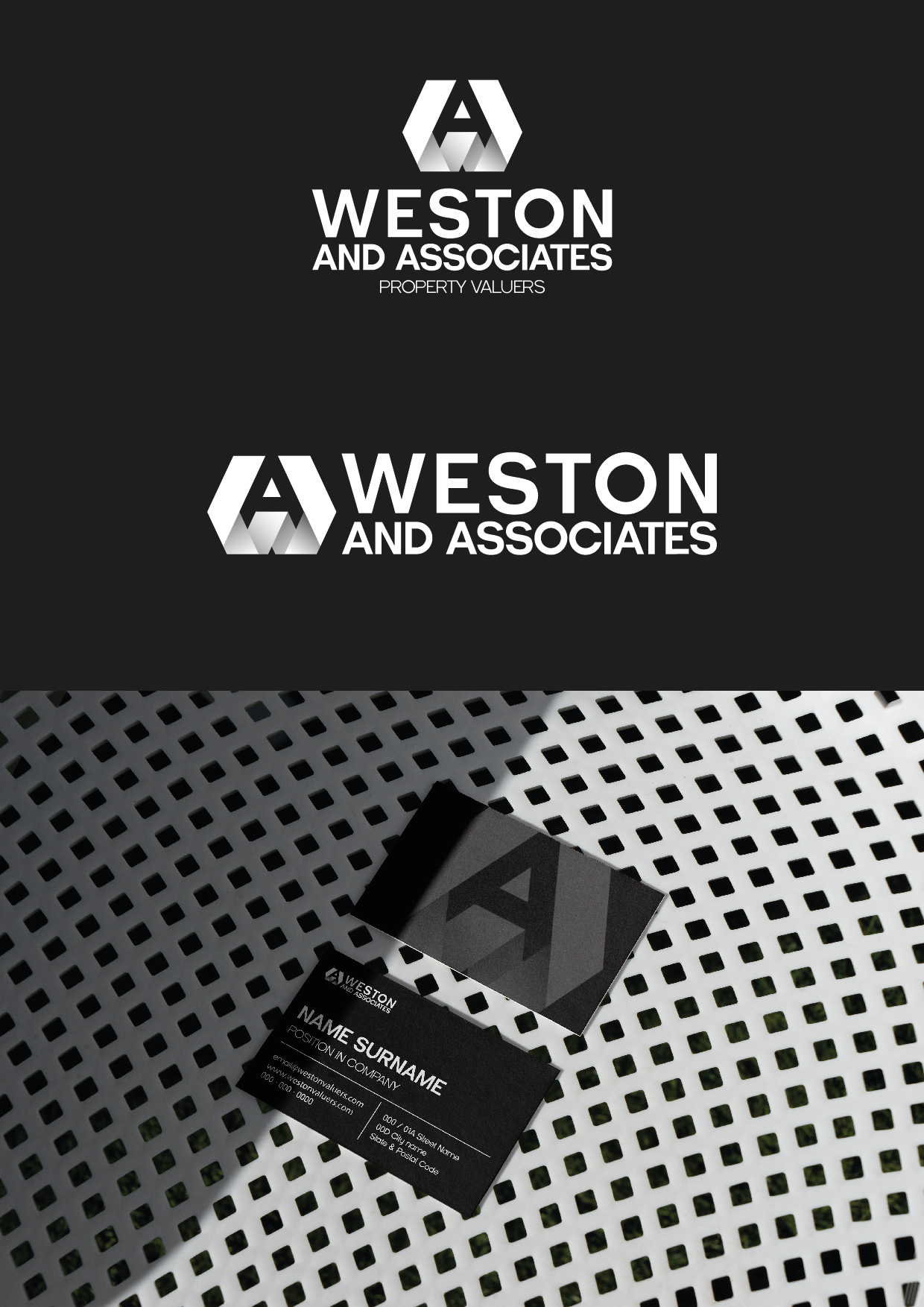 Business Card Design by Kore Branding for Weston and Associates Property Valuers | Design #31349264