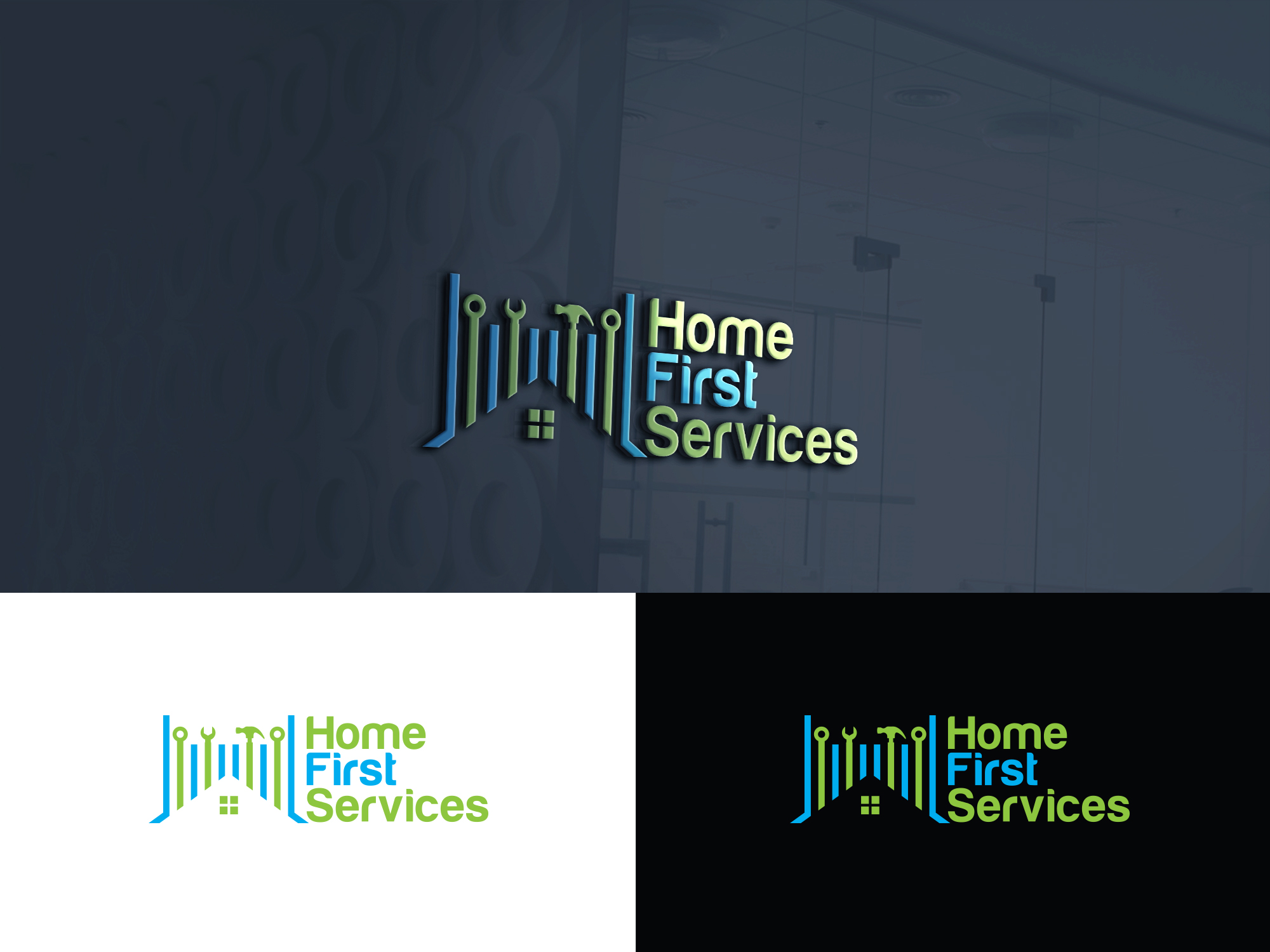 Modern, Professional, Plumbing, electrical, Air conditioning Logo