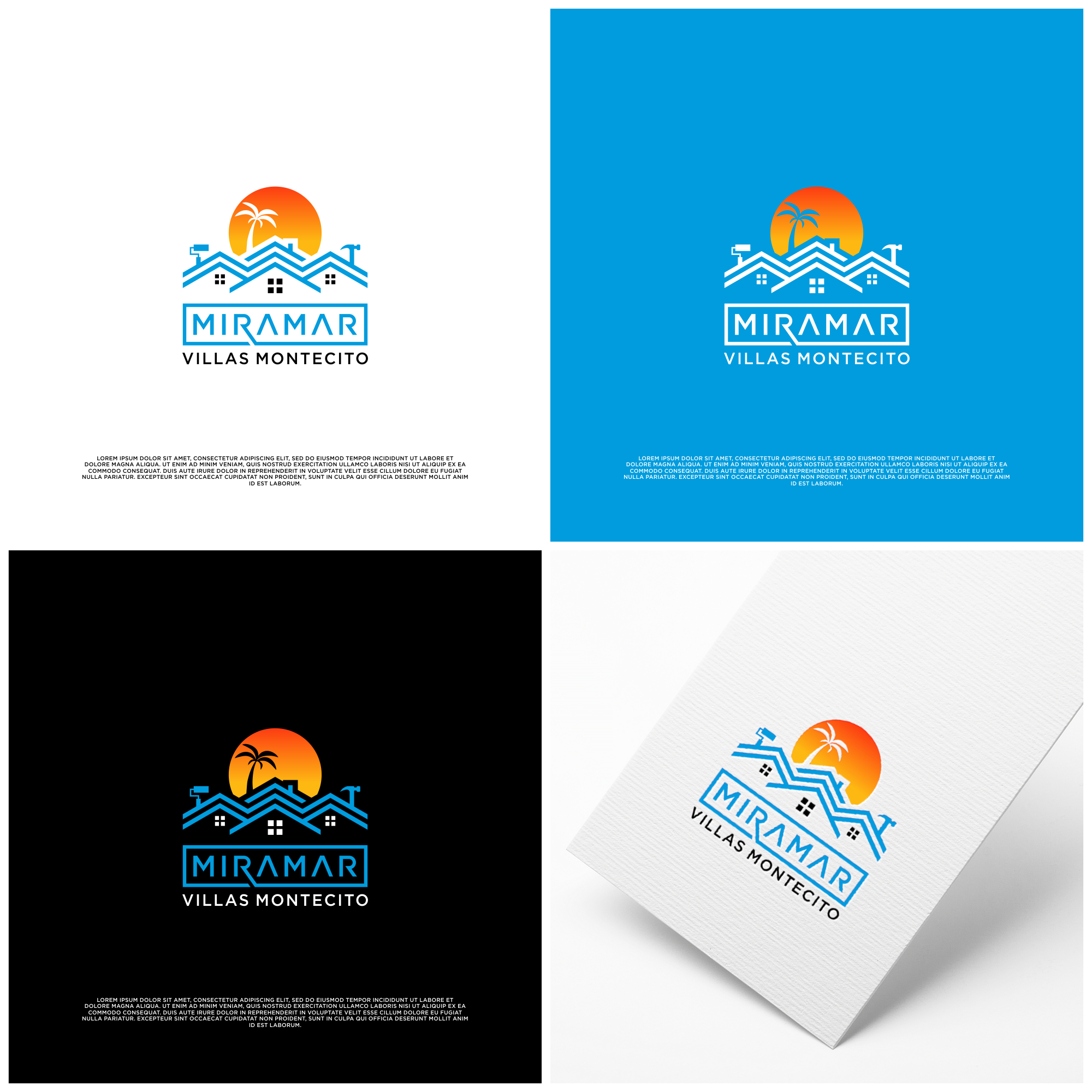 Logo Design by B.O_studio for Miramar Villas | Design #31359546