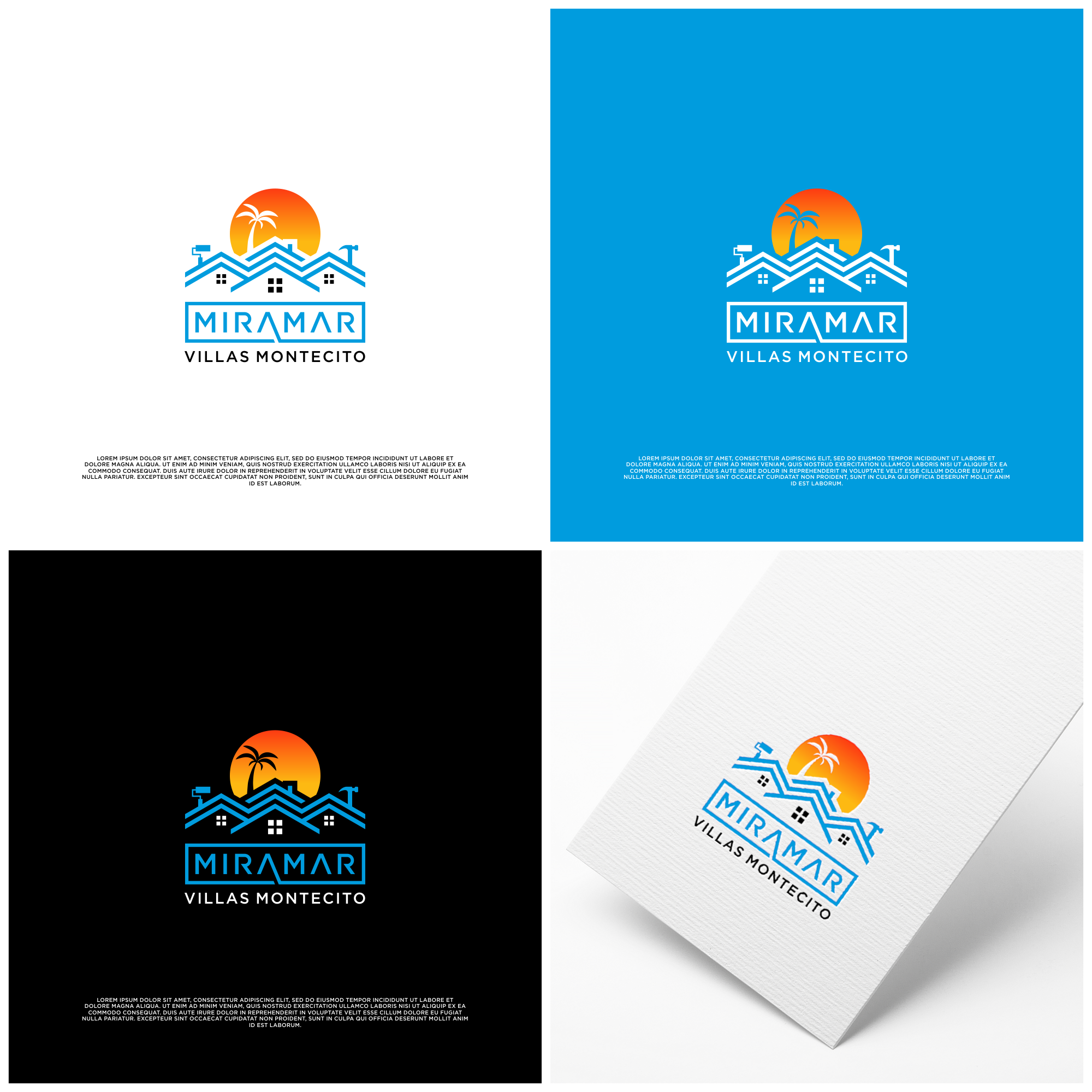 Logo Design by B.O_studio for Miramar Villas | Design #31359556