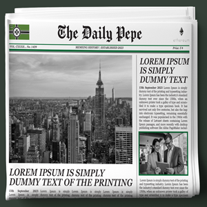 Drawn Template for Mock News Publication