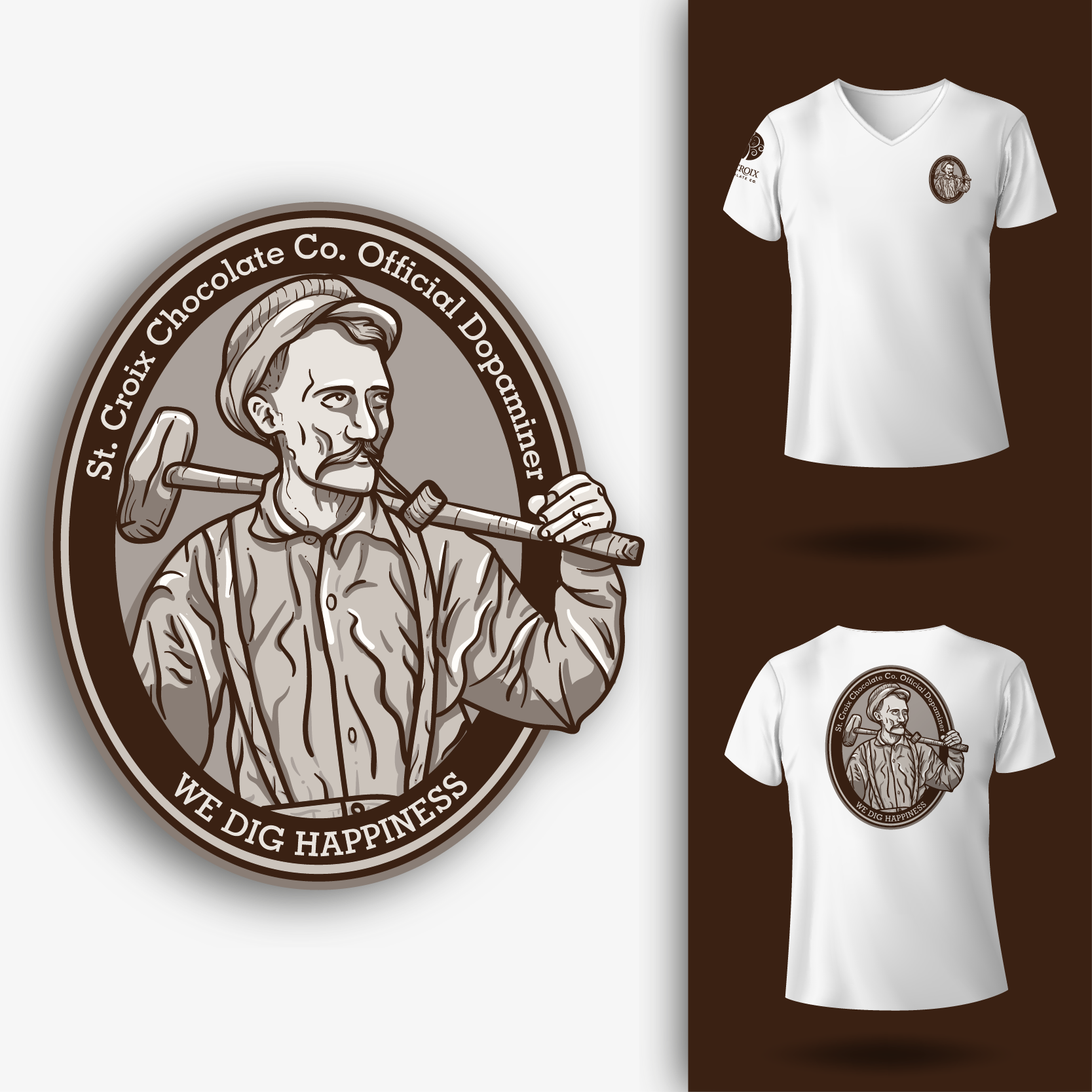 T-shirt Design by MJa designer for St. Croix Chocolate Company | Design #31319112