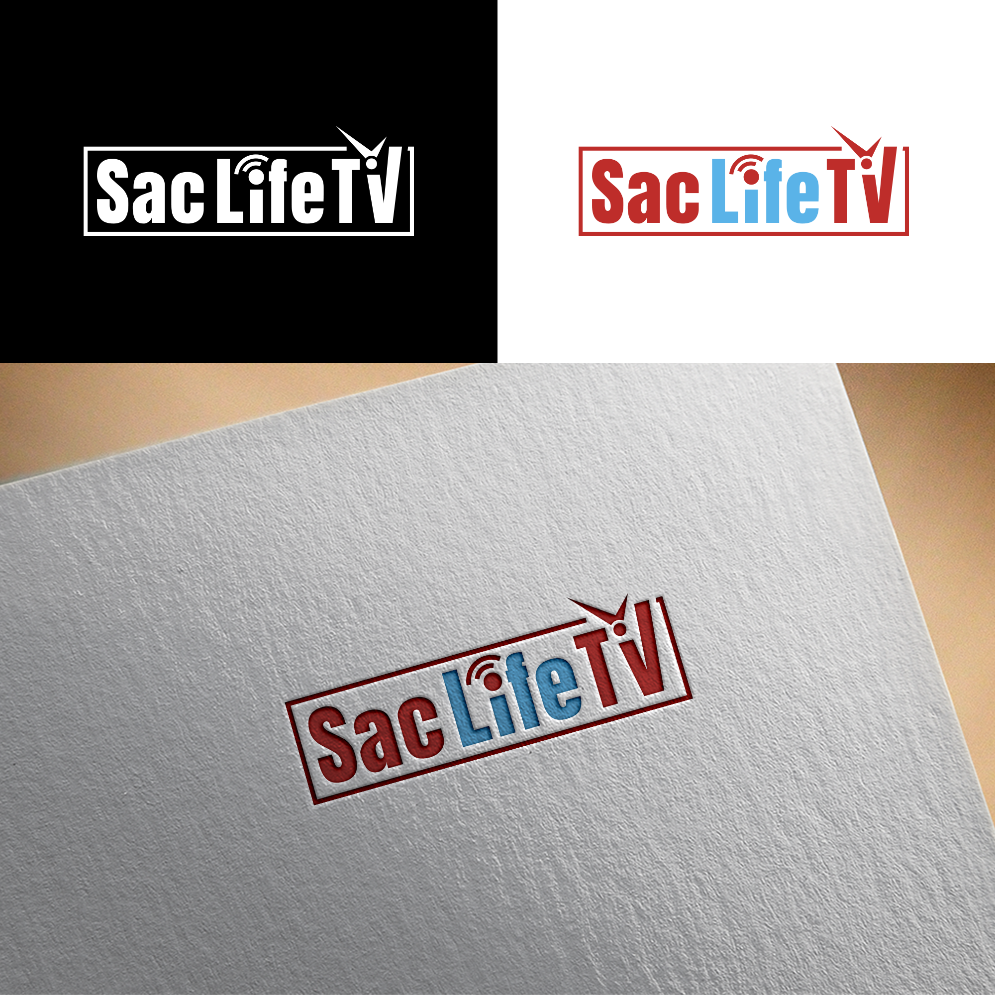 Logo Design by RA-bica for Sac Life TV | Design #31347238