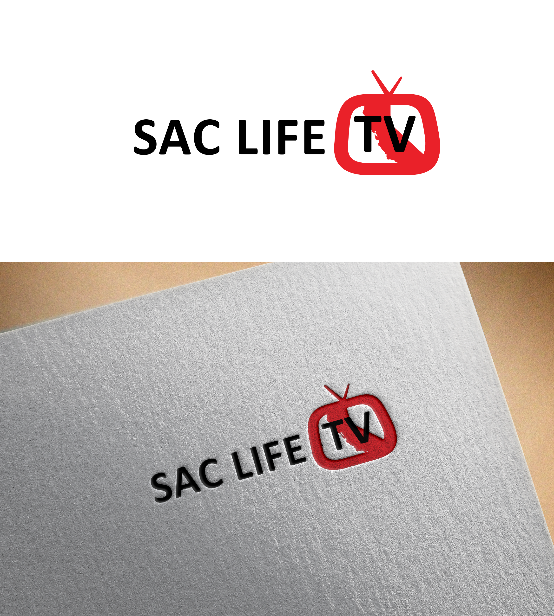 Logo Design by RA-bica for Sac Life TV | Design #31347254