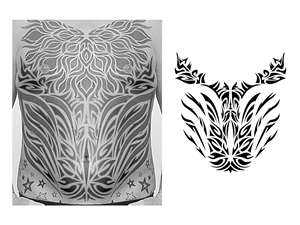 Extension / modification of an existing tattoo
