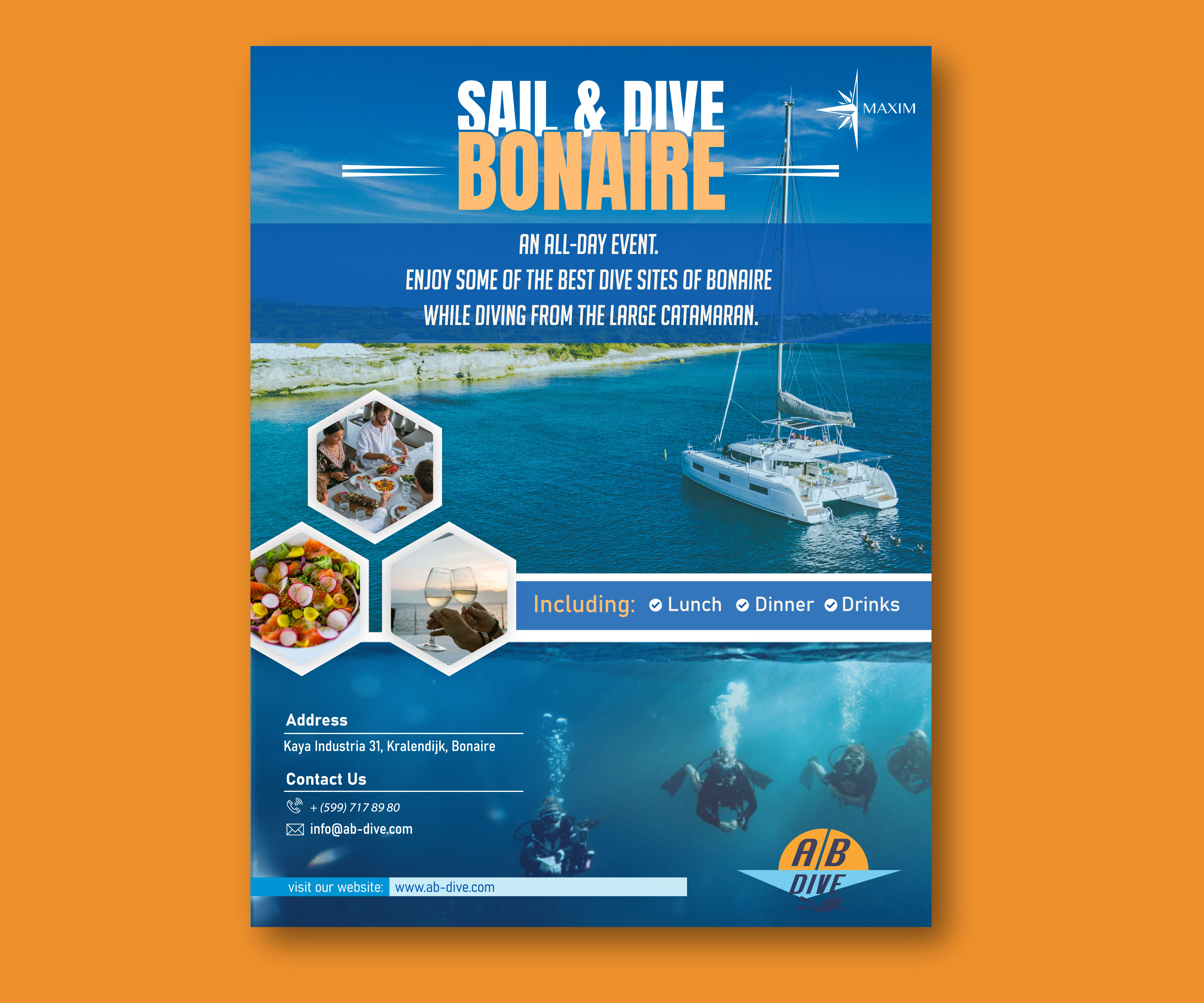 Flyer Design by Rifu Graphics for AB Dive | Design #31337267