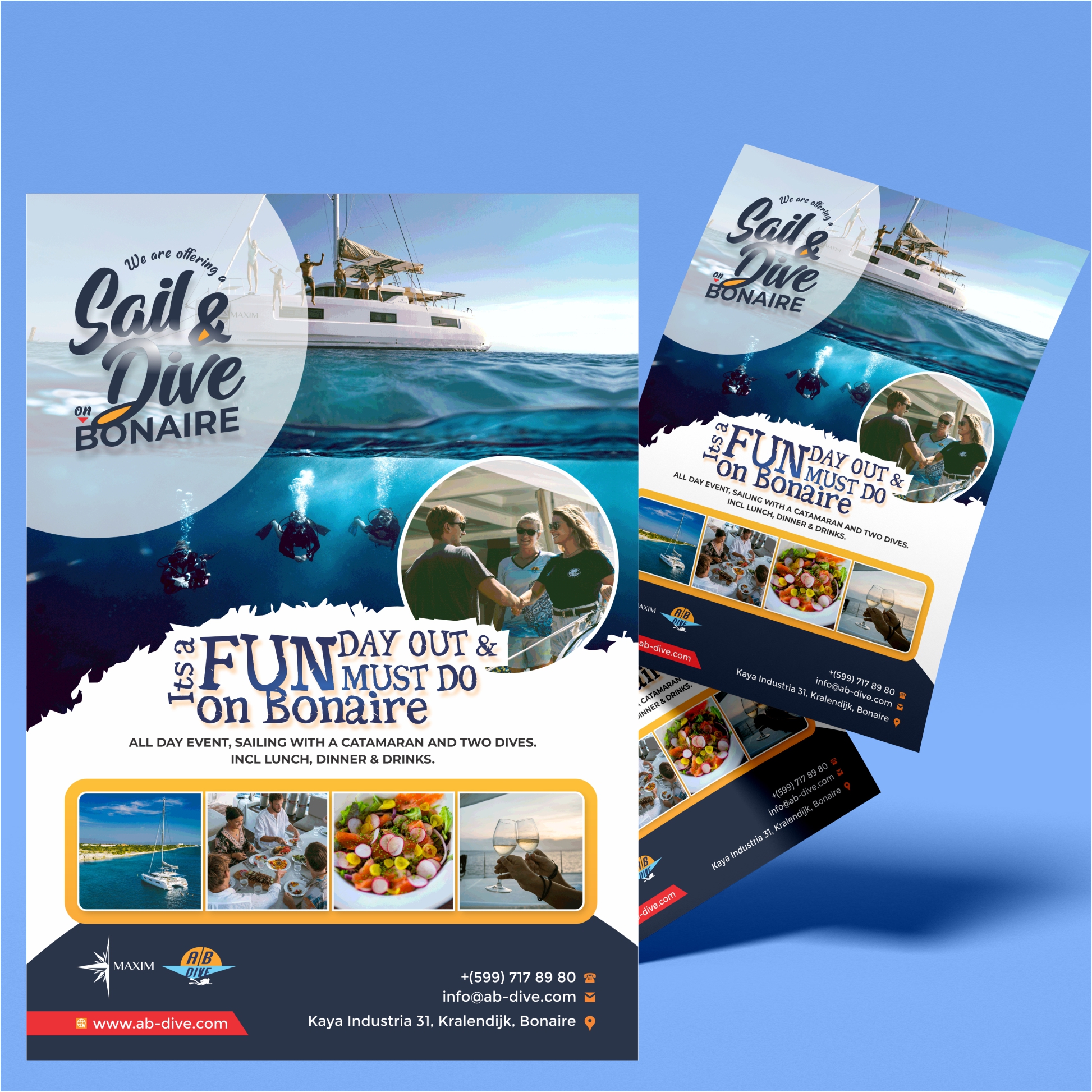 Flyer Design by 2BK for AB Dive | Design #31344159
