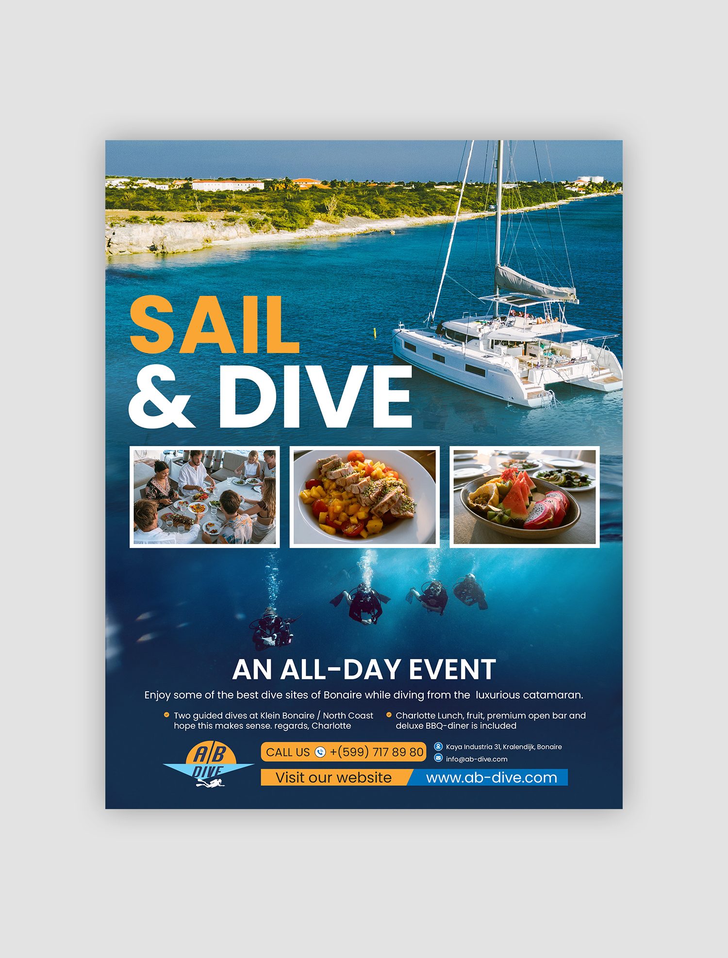 Flyer Design by debdesign for AB Dive | Design #31341504
