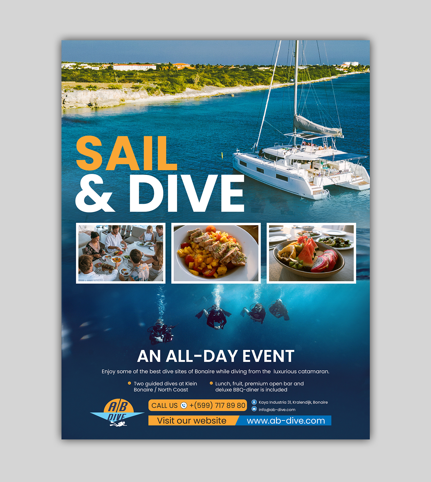 Flyer Design by debdesign for AB Dive | Design: #31369014