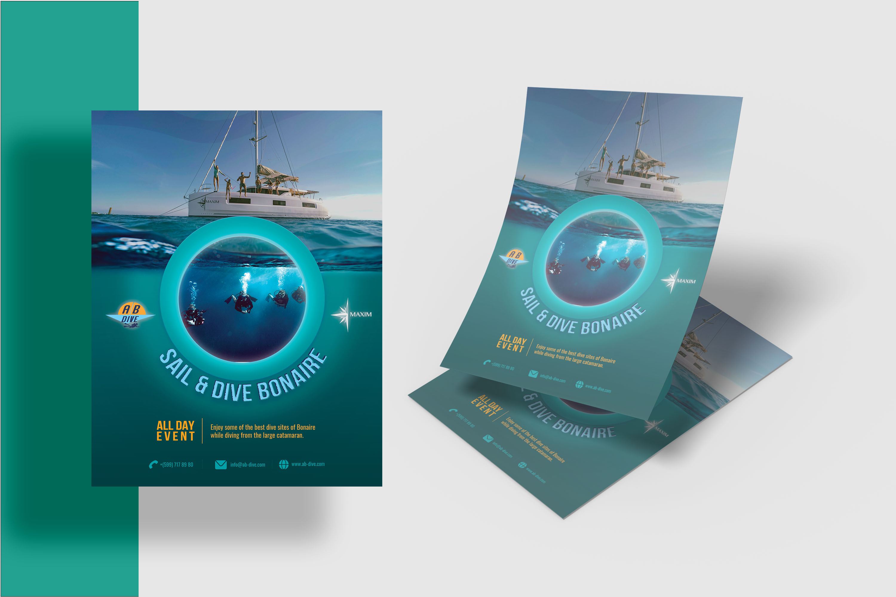 Design de Flyer par Louie Fuentes | Manobo Graphic Design Services pour AB Dive | Design #31327707