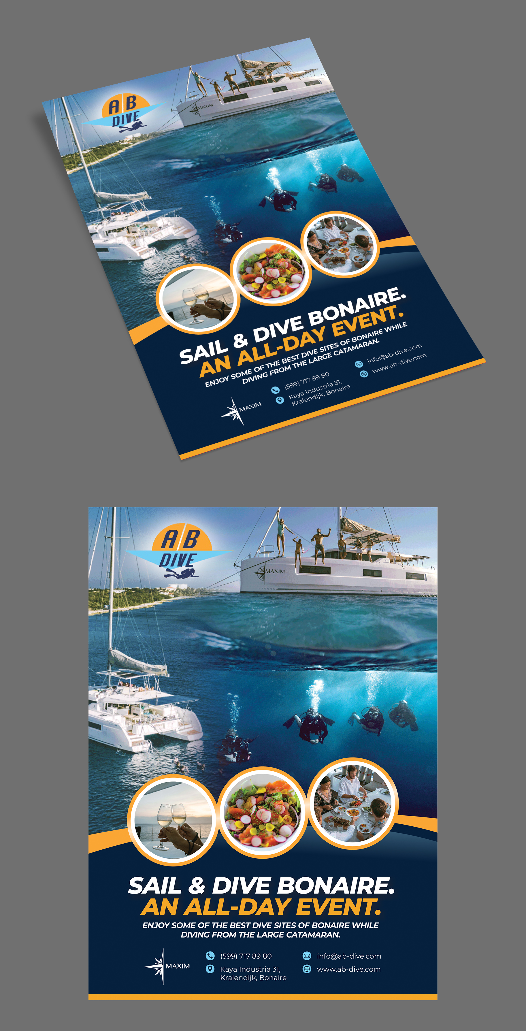 Flyer-Design von Dzhafir für AB Dive | Design #31328790