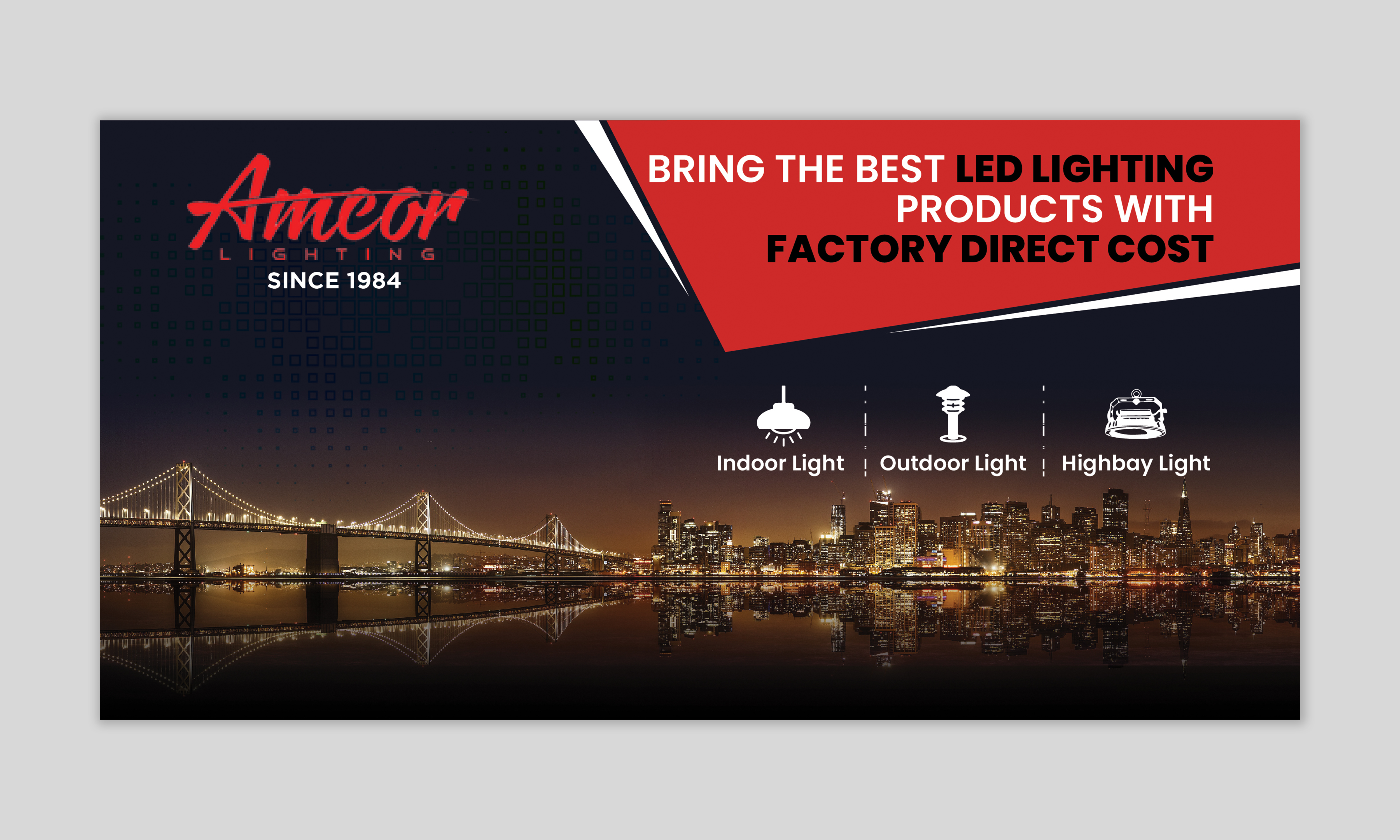 Trade Show Booth Design by Sun Creative for Amcor Lighting Inc. | Design #31331716