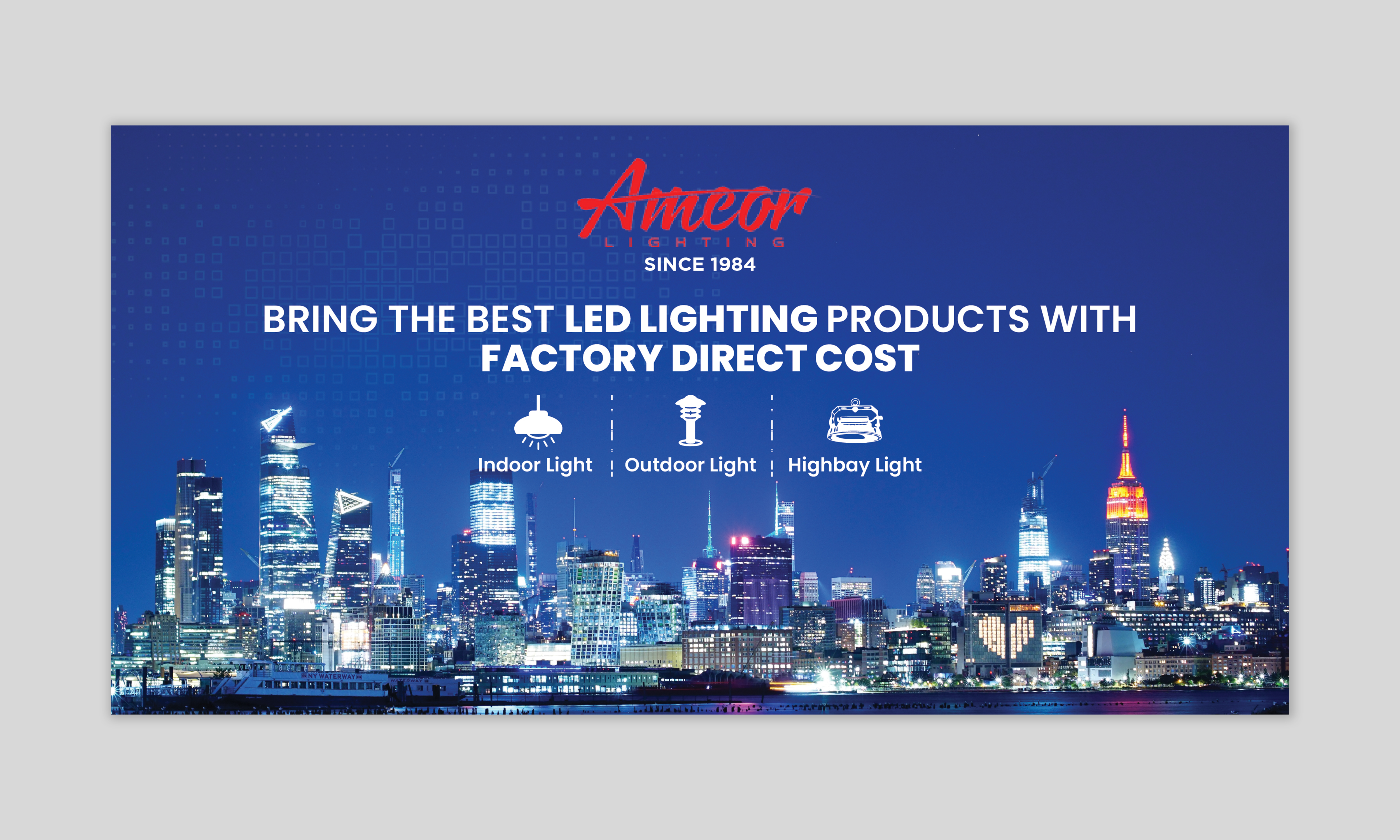 Trade Show Booth Design by Sun Creative for Amcor Lighting Inc. | Design #31331750