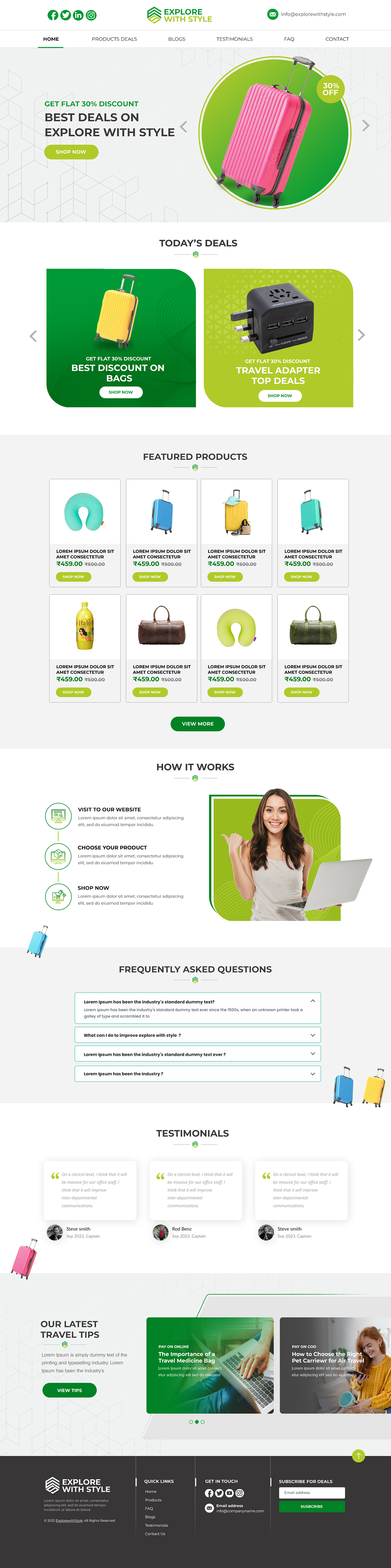 Diseño Web por HARSH SAINI para este proyecto | Diseño #31331894