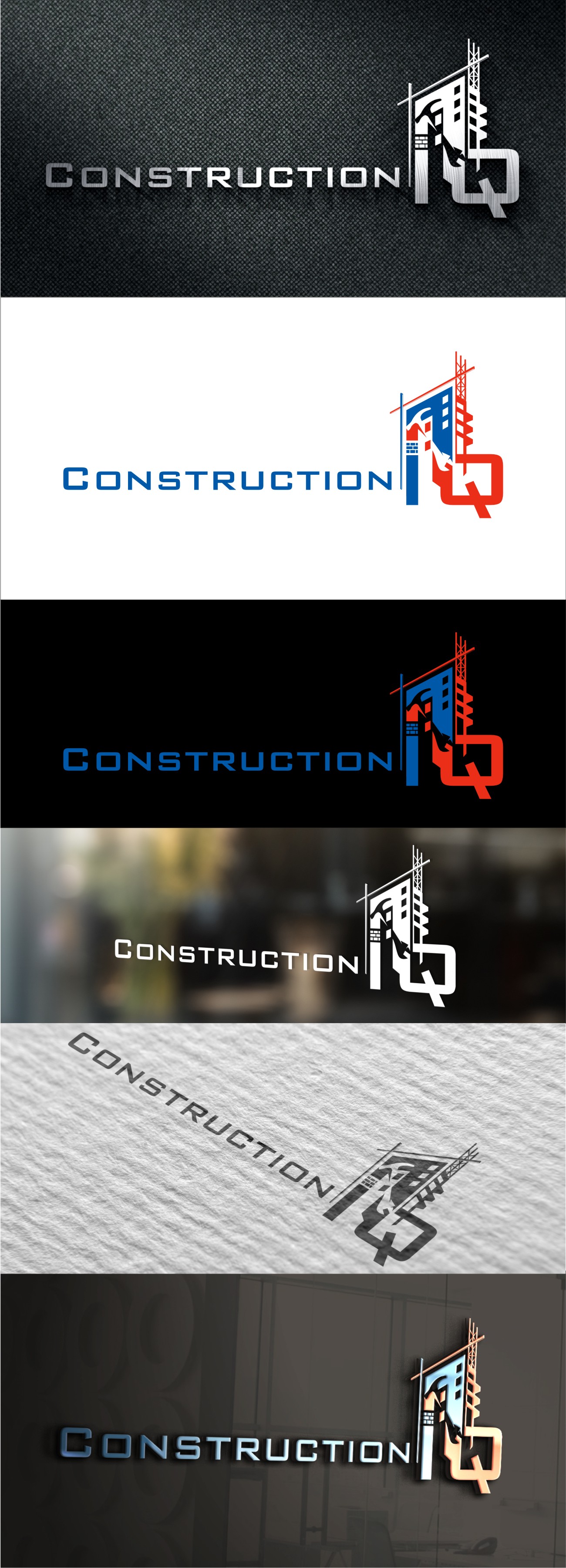 Logo Design by Soul Light for Construction IQ LLC | Design #31329974