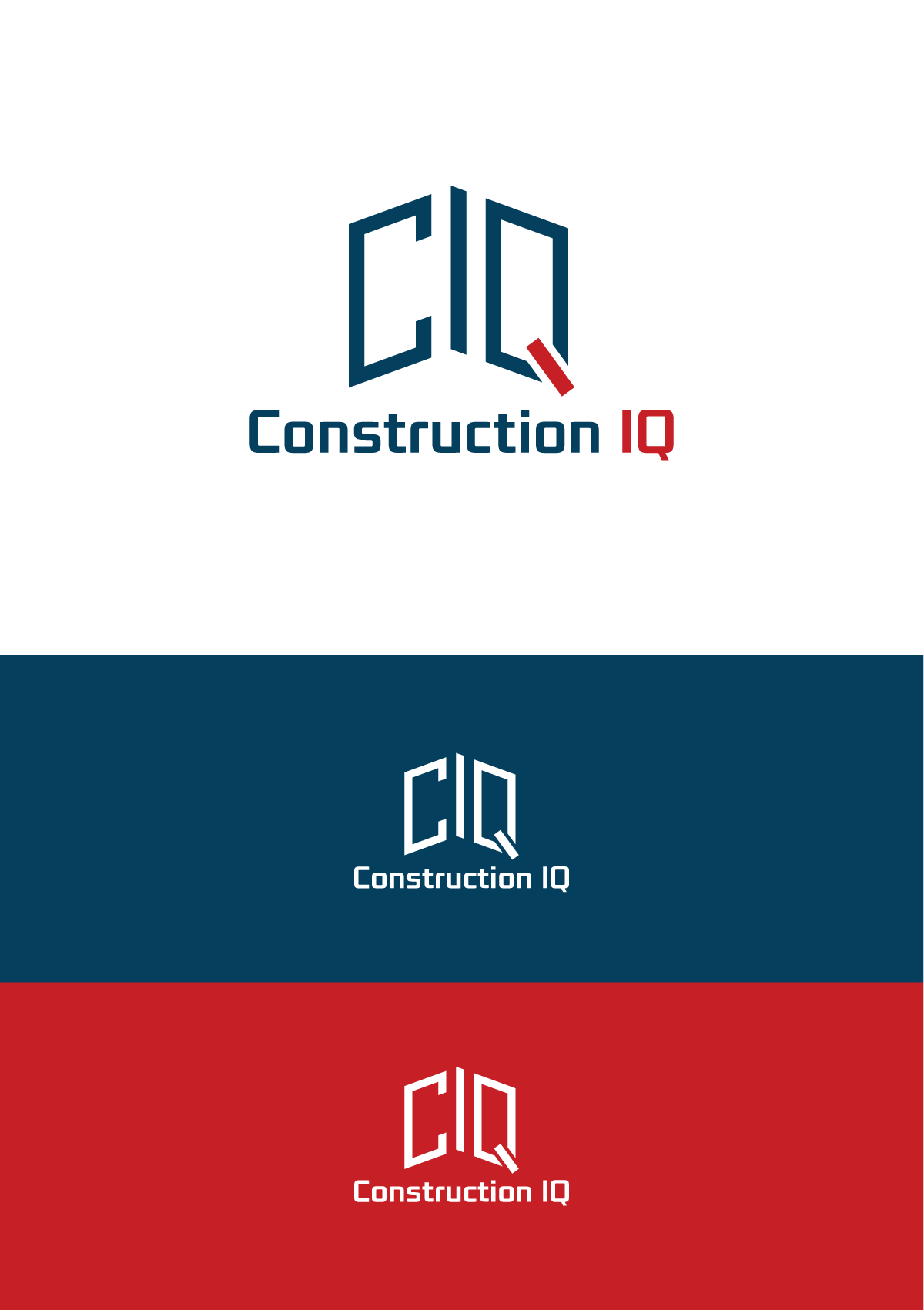 Logo Design by MX-Design for Construction IQ LLC | Design #31333114
