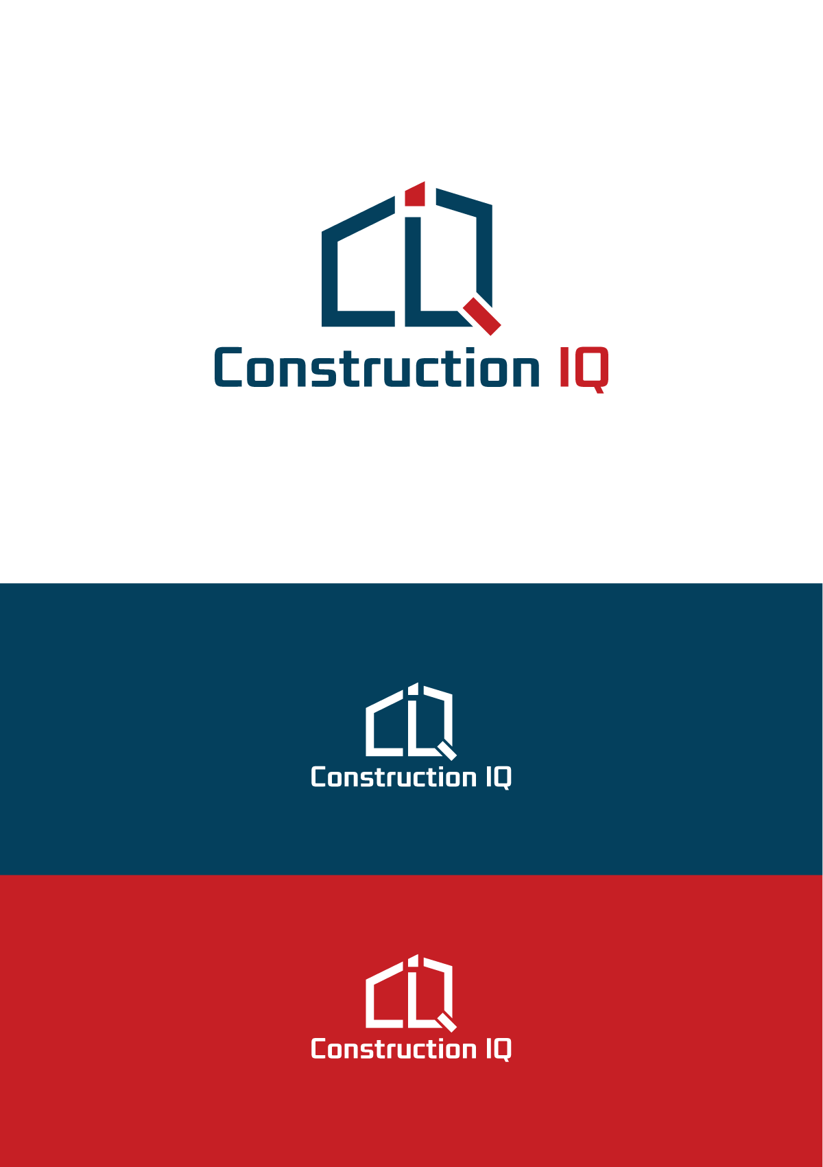Logo Design by MX-Design for Construction IQ LLC | Design #31333154