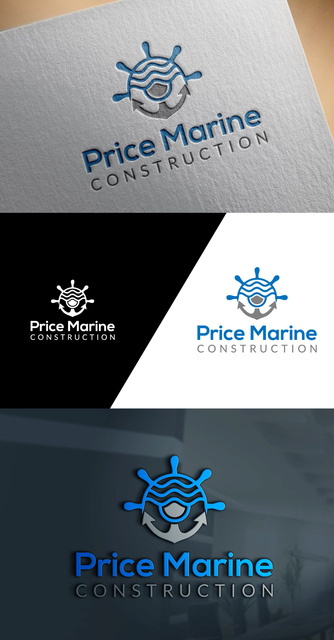 Diseño de Logo por amran mollaa para Price Marine Construction Inc.  | Diseño #31334687