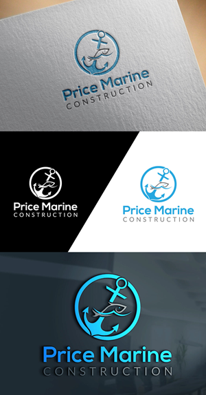 Logo Design by amran mollaa for Price Marine Construction Inc.  | Design: #31334688