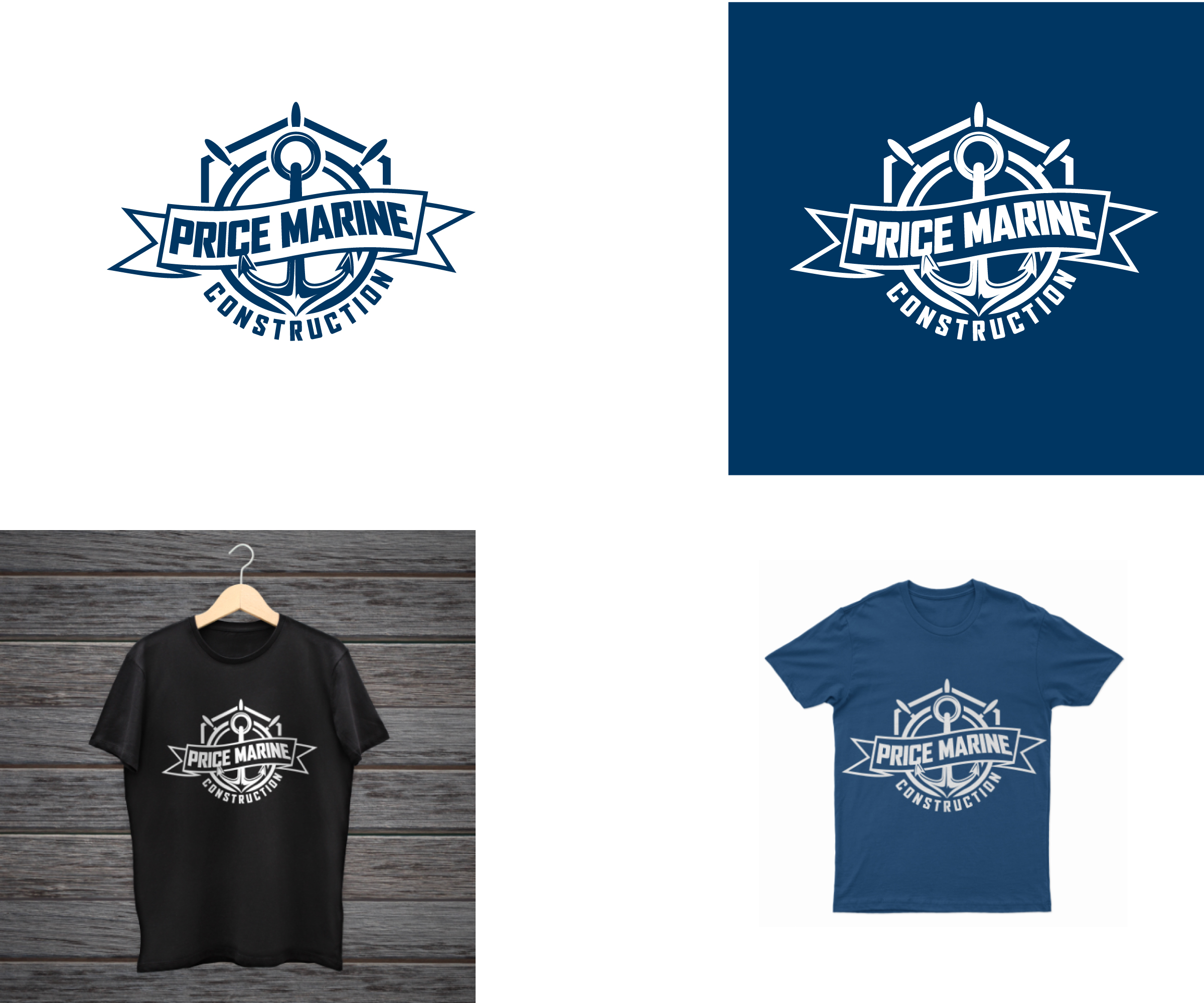 Logo Design by MS@Design for Price Marine Construction Inc.  | Design #31337162