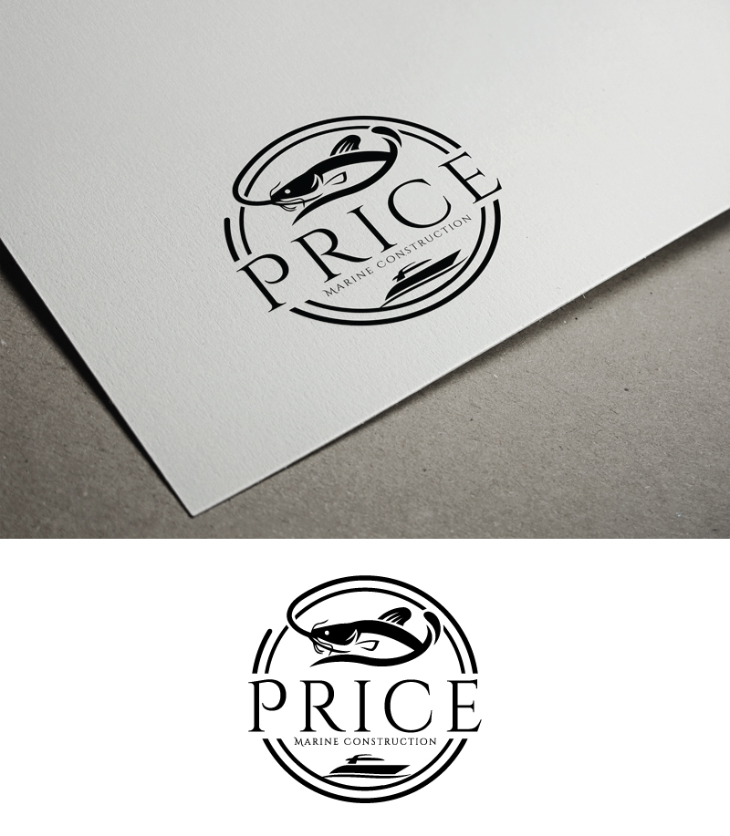 Logo Design by okimok for Price Marine Construction Inc.  | Design #31336848
