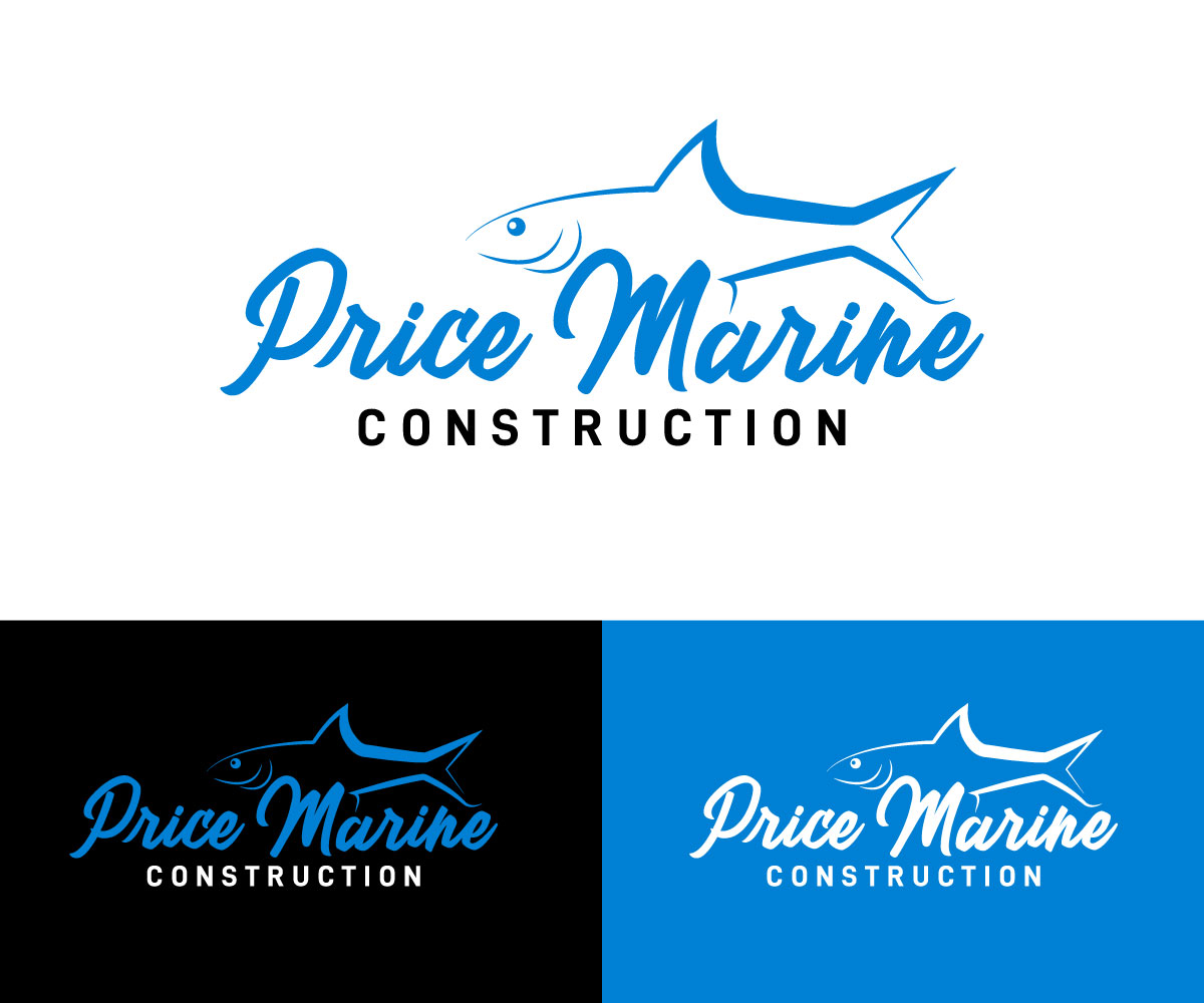 Logo Design by Kavth for Price Marine Construction Inc.  | Design #31376740