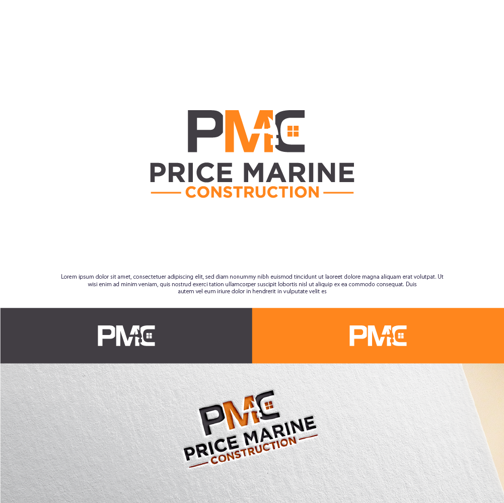 Logo Design by Tan-D for Price Marine Construction Inc.  | Design #31338815