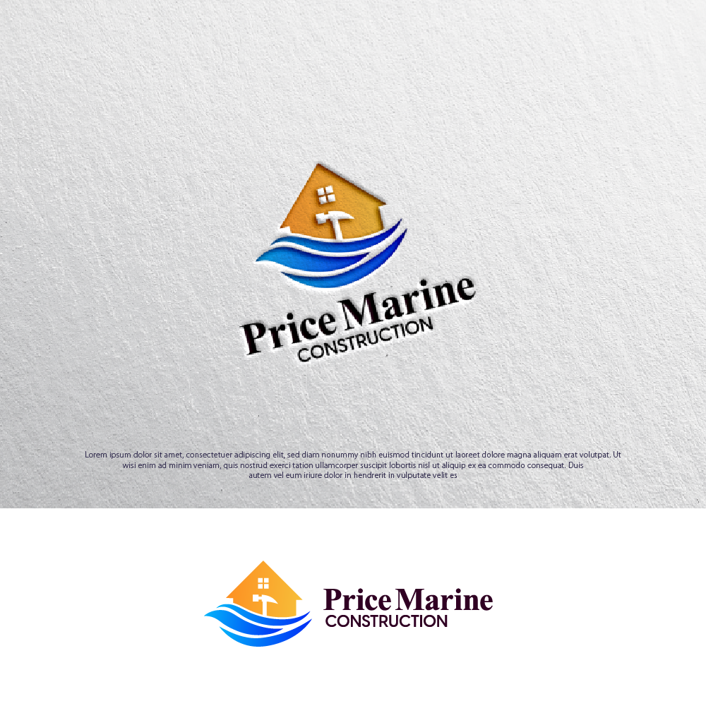 Logo-Design von Tan-D für Price Marine Construction Inc.  | Design #31338816