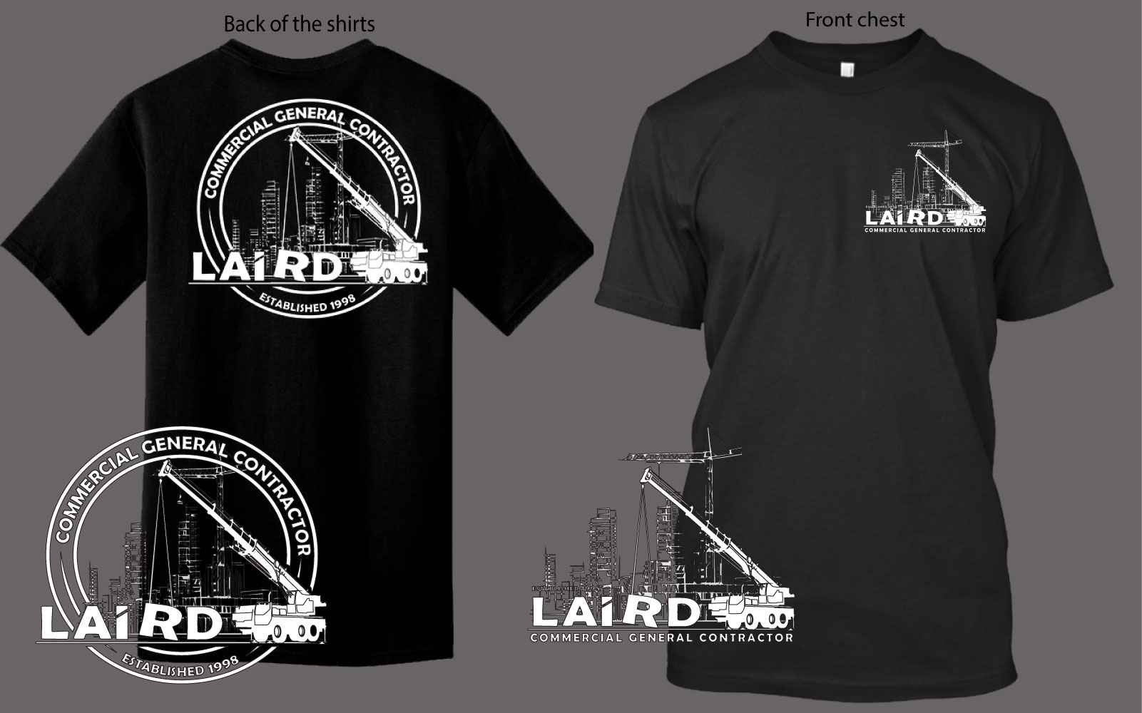 T-Shirt-Design von Zerodesign809 für Laird Construction,  Inc | Design #31356975